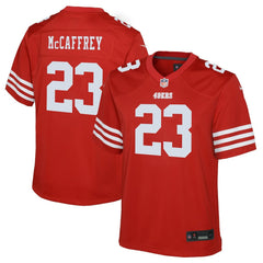 Christian McCaffrey San Francisco 49ers Youth Game Jersey Scarlet | Nike for Sale