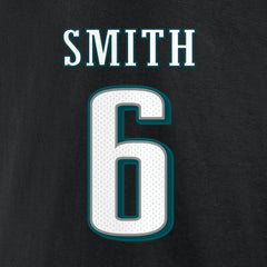 DeVonta Smith Philadelphia Eagles Icon Player Name & Number T-Shirt Black | NFL