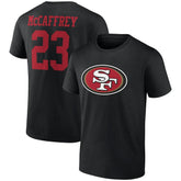 Christian McCaffrey San Francisco 49ers Icon Player Name & Number T-Shirt Black | NFL