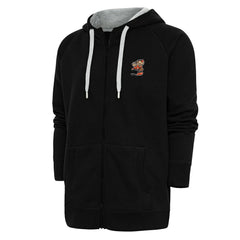 Cleveland Browns Antigua Team Logo Victory Full-Zip Hoodie Black | NFL