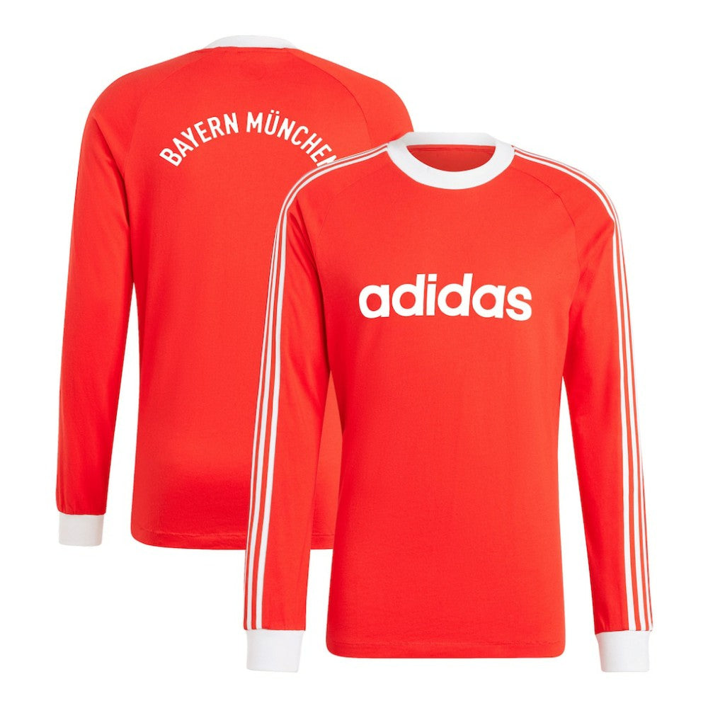 Bayern Munich Originals Energy Drop '70s Long Sleeve Jersey Red | Adidas online