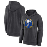 Buffalo Sabres Women's Primary Logo Pullover Hoodie - Charcoal - NHL