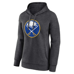 Buffalo Sabres Women's Primary Logo Pullover Hoodie - Charcoal - NHL