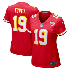 Kadarius Toney Kansas City Chiefs Women's Game Player Jersey Red | Nike for Sale