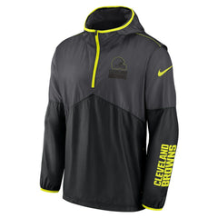 Cleveland Browns Volt Hoodie Half-Zip Jacket Anthracite | Nike for Sale
