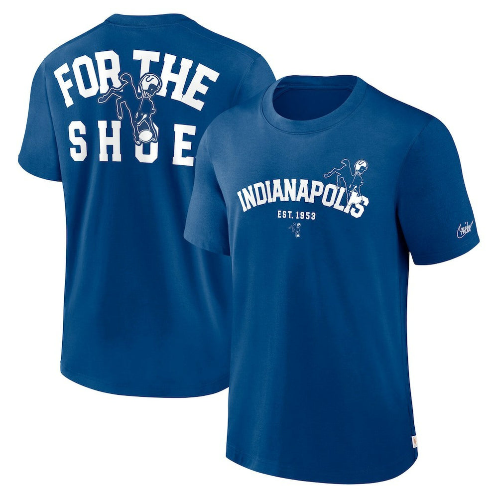 Indianapolis Colts Rewind Slogan T-Shirt Royal | Nike for Sale