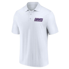 New York Giants Lockup Two-Pack Polo Set White/Royal | Fanatics