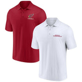 Arizona Cardinals Lockup Two-Pack Polo Set White/Cardinal | Fanatics