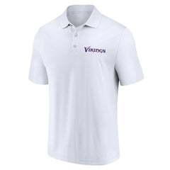 Minnesota Vikings Lockup Two-Pack Polo Set White/Purple | Fanatics