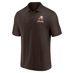Cleveland Browns Throwback Two-Pack Polo Set White/Brown | Fanatics