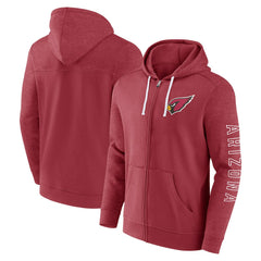 Arizona Cardinals Offensive Lineup Hoodie Full-Zip Hoodie Cardinal | Fanatics