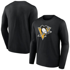 Pittsburgh Penguins Primary Logo Team Long Sleeve T-Shirt - Black - NHL