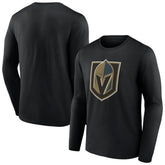 Vegas Golden Knights Primary Logo Team Long Sleeve T-Shirt - Black - NHL