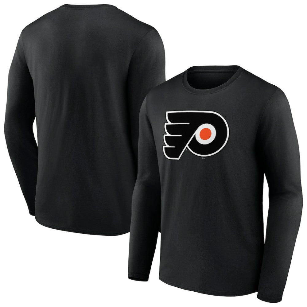 Philadelphia Flyers Primary Logo Team Long Sleeve T-Shirt - Black - NHL