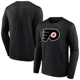 Philadelphia Flyers Primary Logo Team Long Sleeve T-Shirt - Black - NHL