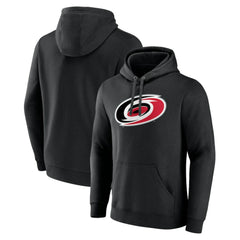 Carolina Hurricanes Primary Team Logo Pullover Hoodie - Black - NHL