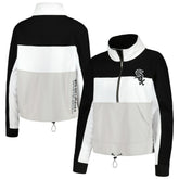 Chicago White Sox The Wild Collective Women's Color Block Half-Zip Jacket - MLB