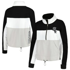 Chicago White Sox The Wild Collective Women's Color Block Half-Zip Jacket - MLB
