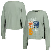Houston Astros The Wild Collective Women's Cropped Long Sleeve T-Shirt - MLB