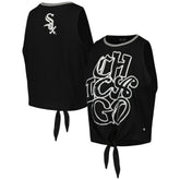 Chicago White Sox The Wild Collective Women's Twisted Tie Front Tank Top - MLB
