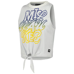Milwaukee Brewers The Wild Collective Women's Twisted Tie Front Tank Top - MLB