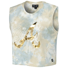 Atlanta Braves The Wild Collective Women's Washed Muscle Tank Top - MLB