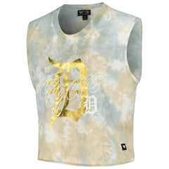 Detroit Tigers The Wild Collective Women's Washed Muscle Tank Top - MLB