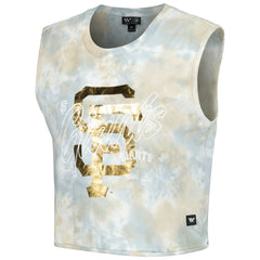 San Francisco Giants The Wild Collective Women's Washed Muscle Tank Top - MLB