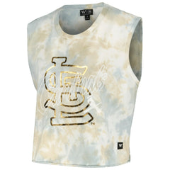 St. Louis Cardinals The Wild Collective Women's Washed Muscle Tank Top - MLB