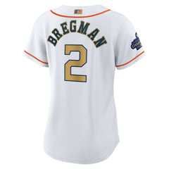 Alex Bregman Houston Astros Nike Women's 2023 Gold Collection Replica Player Jersey - MLB