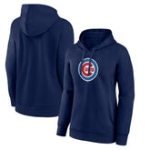 Chicago Cubs Women's Core Logo Pullover Hoodie - MLB