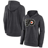 Philadelphia Flyers Women's Primary Logo Pullover Hoodie - Charcoal - NHL
