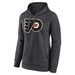 Philadelphia Flyers Women's Primary Logo Pullover Hoodie - Charcoal - NHL