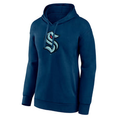 Seattle Kraken Women's Primary Logo Pullover Hoodie - Deep Sea Blue - NHL