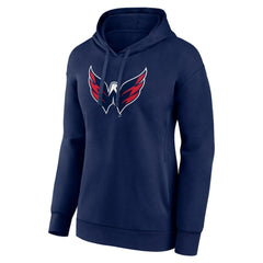 Washington Capitals Women's Primary Logo Pullover Hoodie - Navy - NHL