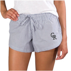 Colorado Rockies Concepts Sport Women's Tradition Woven Shorts - MLB