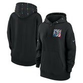 Houston Texans Women's 2023 NFL Crucial Catch Club Pullover Hoodie Black | Nike for Sale