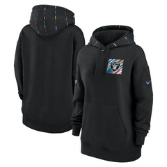 Las Vegas Raiders Women's 2023 NFL Crucial Catch Club Pullover Hoodie Black | Nike for Sale