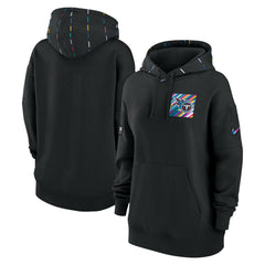 Tennessee Titans Women's 2023 NFL Crucial Catch Club Pullover Hoodie Black | Nike for Sale