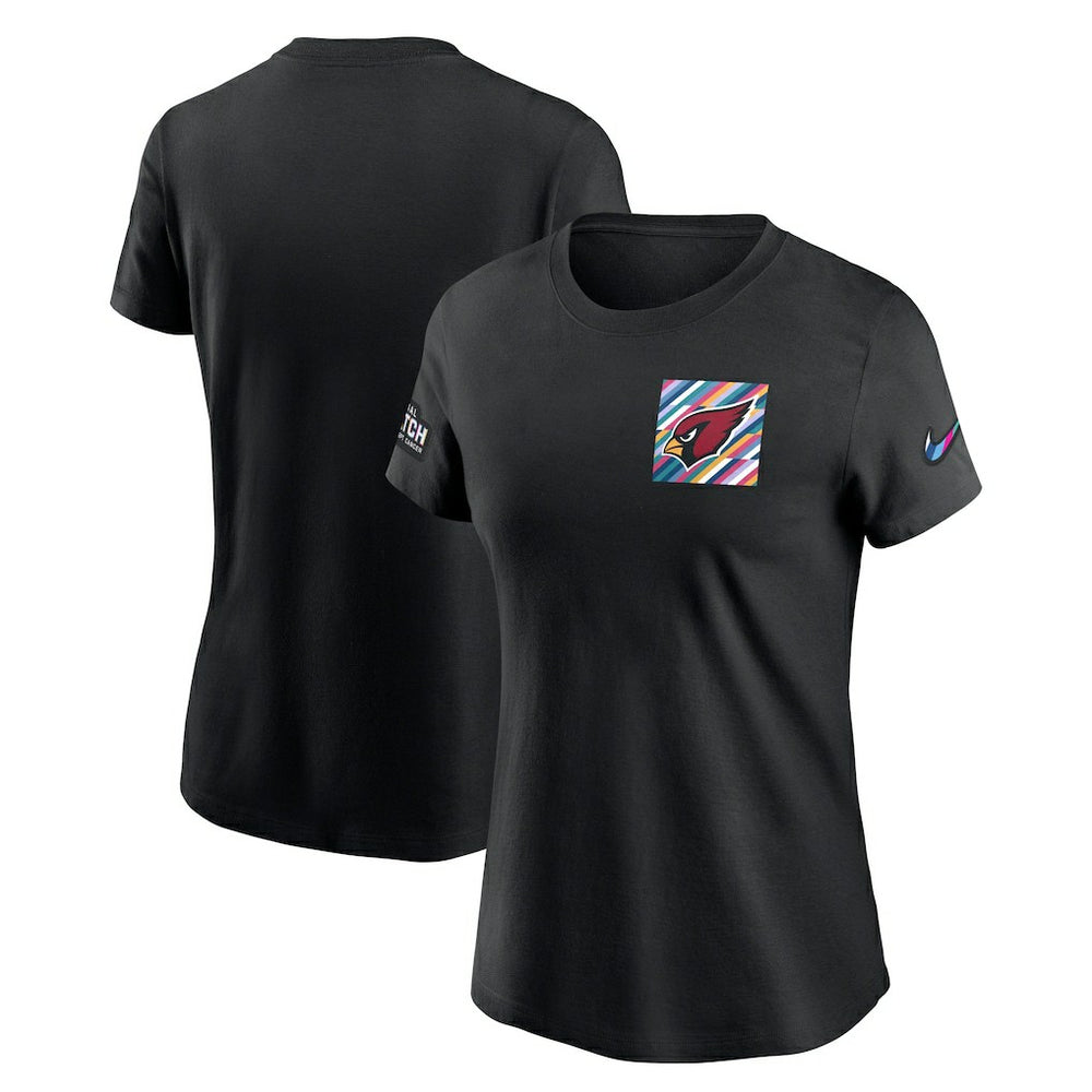 Arizona Cardinals Women's Crucial Catch Sideline Tri-Blend T-Shirt Black | Nike for Sale