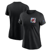 Arizona Cardinals Women's Crucial Catch Sideline Tri-Blend T-Shirt Black | Nike for Sale