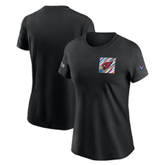 Arizona Cardinals Women's Crucial Catch Sideline Tri-Blend T-Shirt Black | Nike for Sale