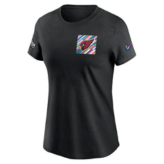 Arizona Cardinals Women's Crucial Catch Sideline Tri-Blend T-Shirt Black | Nike for Sale