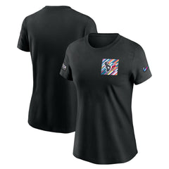 Houston Texans Women's Crucial Catch Sideline Tri-Blend T-Shirt Black | Nike for Sale