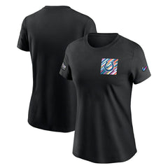Indianapolis Colts Women's Crucial Catch Sideline Tri-Blend T-Shirt Black | Nike for Sale