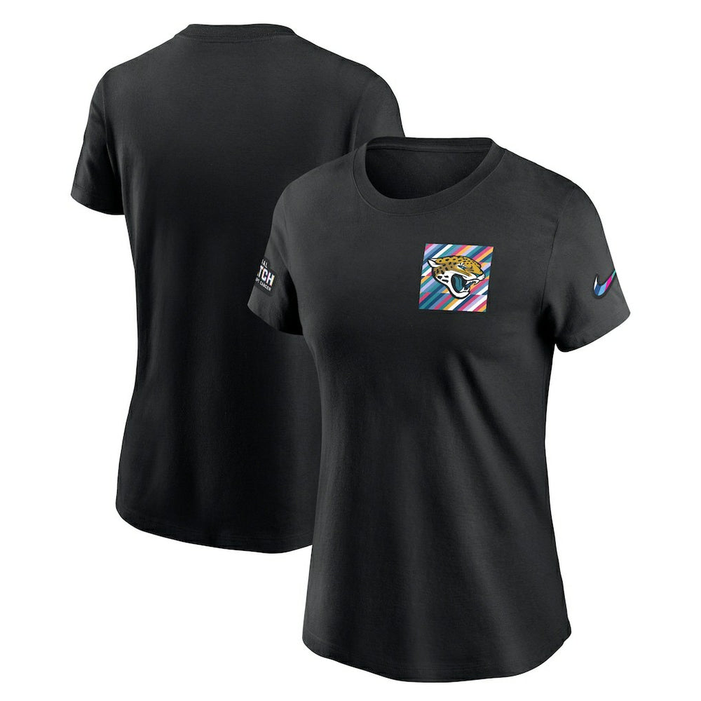 Jacksonville Jaguars Women's Crucial Catch Sideline Tri-Blend T-Shirt Black | Nike for Sale