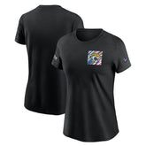 Jacksonville Jaguars Women's Crucial Catch Sideline Tri-Blend T-Shirt Black | Nike for Sale