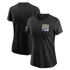 Jacksonville Jaguars Women's Crucial Catch Sideline Tri-Blend T-Shirt Black | Nike for Sale