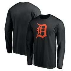 Detroit Tigers Official Team Logo Long Sleeve T-Shirt - MLB