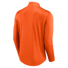 Philadelphia Flyers Fanatics Mock Neck Quarter-Zip Top - Orange - NHL